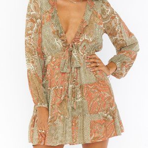 Addy Tie Dress - Paisley Dream